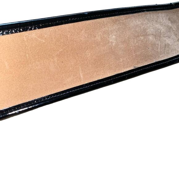 Ann Taylor Cow Print Wide Accent Belt with Black Genuine Leather Trim size Small - Picture 6 of 14